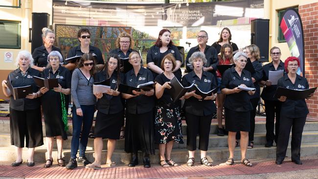 Gympie RSL Choir sings at Mary Christmas, December 20,2023.
