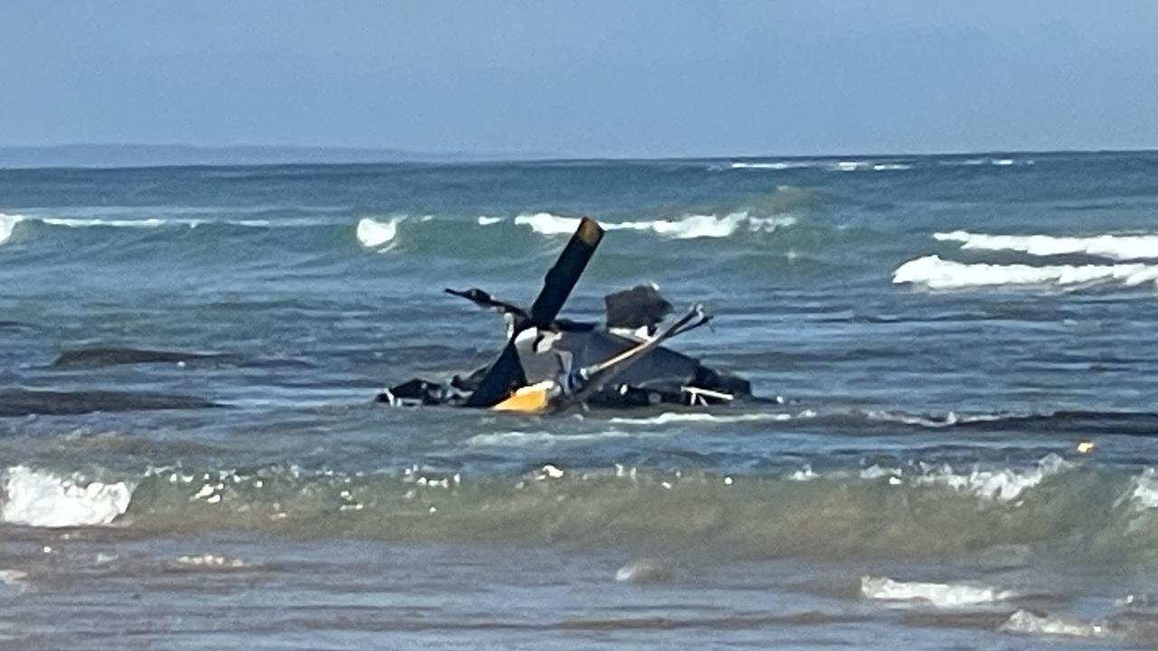 ‘Loud bang’: Helicopter crashes into waters off Point Lonsdale