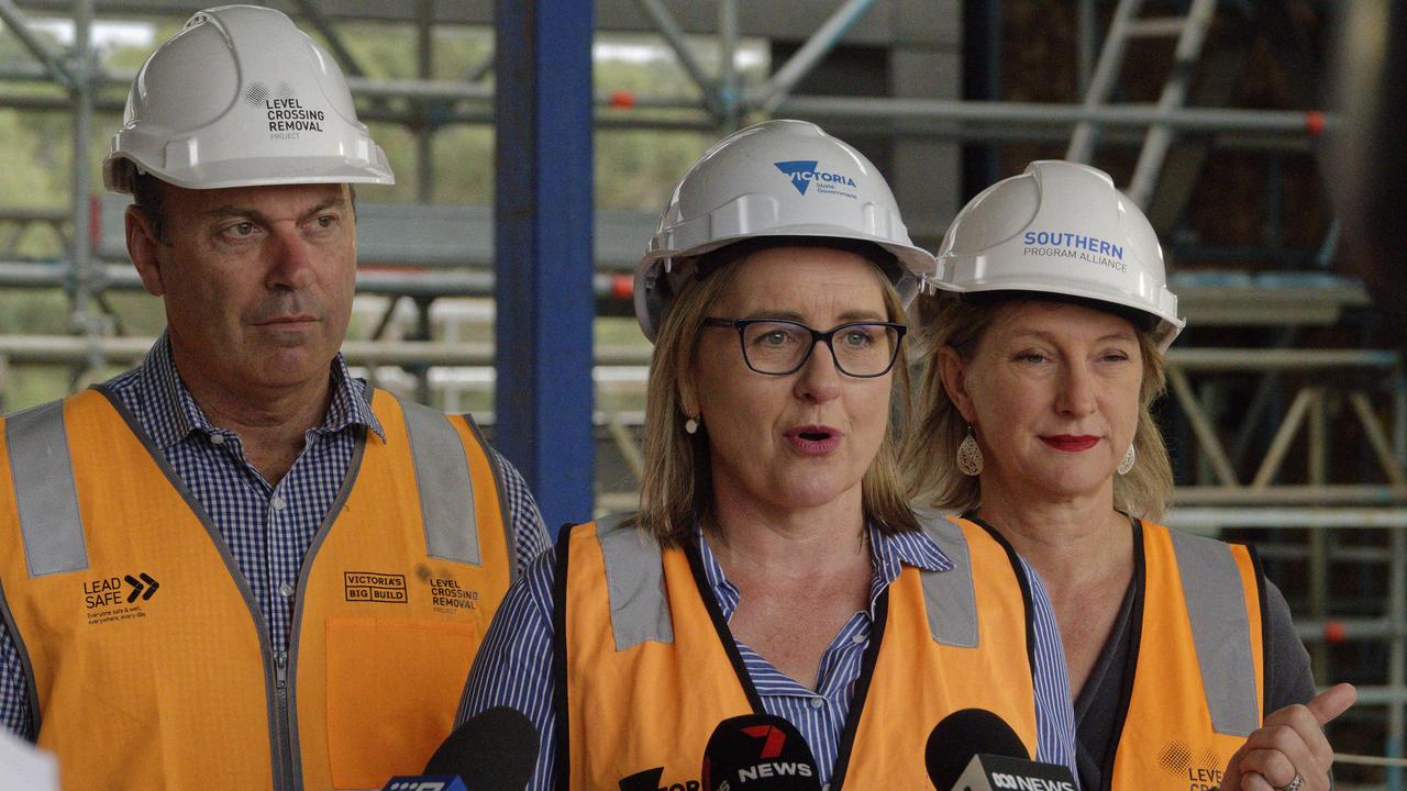 Jacinta Allan has spoken out on the immediate future of transport projects amid staffing cuts. Picture: NCA NewsWire / Valeriu Campan