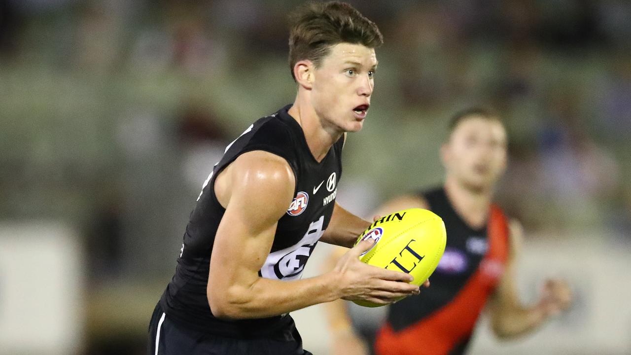 Sam Walsh was brilliant in Carlton’s JLT clash against Essendon. Picture: Getty Images 