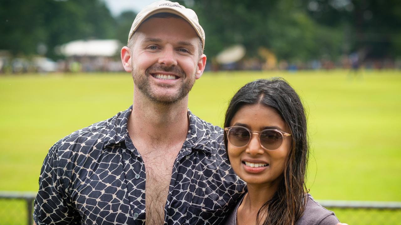 The Tiwi Islands 2020-2021 Grand Final. The Imalu Tigers take on the Walama Bulldogs on Bathurst Island. Nick lower &amp; Nilanthy Vigneswaran made the trip from Darwin for the day. Photograph: Che Chorley