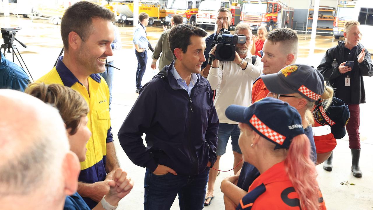 Premier of Queensland David Crisafulli and Minister for Police and Emergency Services Dan Purdie will hold a news conference in Townsville at the Northern Region Emergency Services Complex. Pic: Adam Head