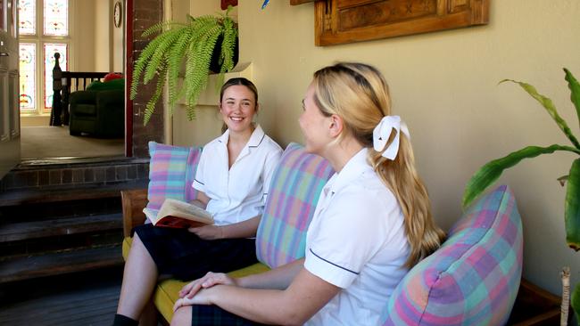 Year 12 boarding prefect Isabel De Jager, left, enjoys having a year group that is very close and a whole house of girls who are so supportive.