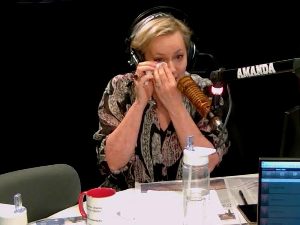 Amanda Keller has broken down on-air this morning.