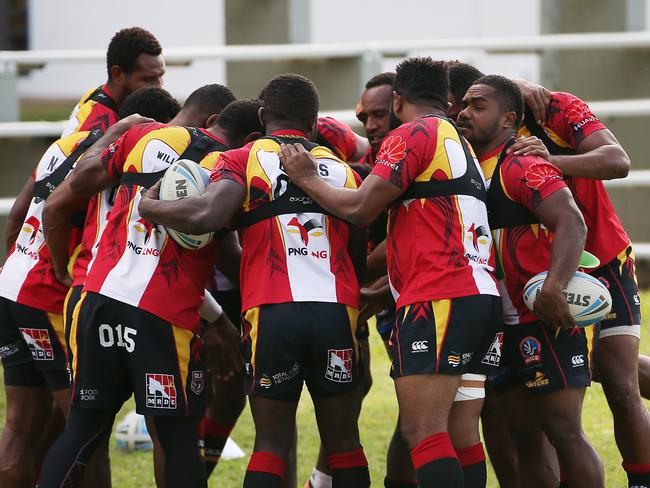 PNG Hunters during a training session. Picture: BRENDAN RADKE