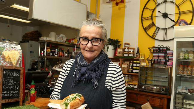 Trader Alison Baker from Alison’s Corner Shop (&amp; Bread) refuses to use delivery apps. Picture: Hamish Blair