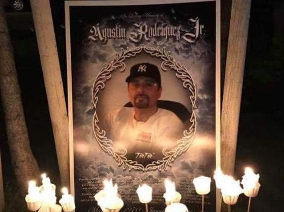 A vigil for Agustin Rodriguez Jr who died in a hit-run in January 2017. The alleged driver Andrea Dorothy Chan Reyes, who is facing extradition accused of fleeing Los Angeles after the crash. Picture: supplied by family