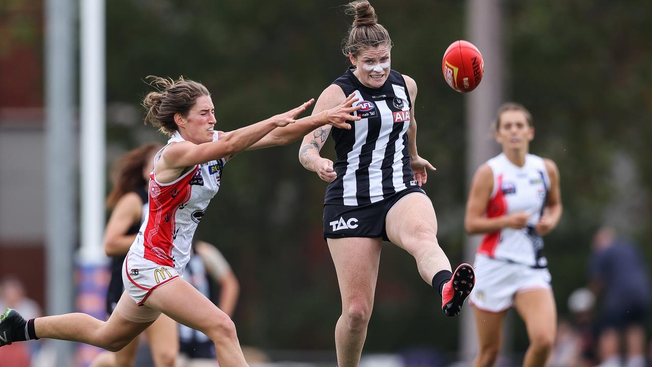 Brianna Davey has enjoyed a standout season with the Magpies. Picture: Getty Images