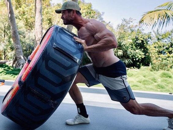 Chris Hemsworth underwent a body transformation for his role as Thor. Picture: Chris Hemsworth/Instagram