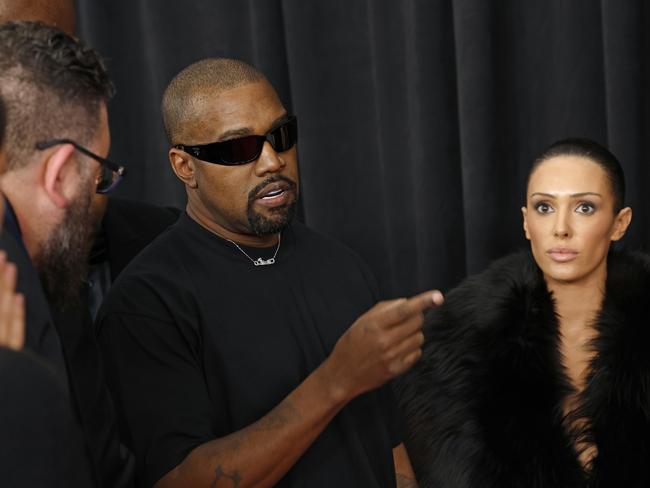 The couple at the Grammys before the infamous coat drop. Picture: Getty Images