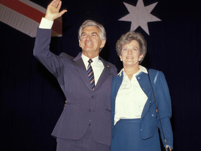 ‘The rest of my life’ ... Bob Hawke and Hazel in 1987. The couple divorced in 1995.