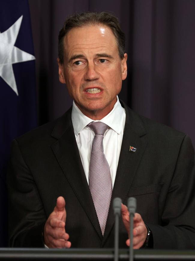 Health Minister Greg Hunt. Picture: NCA NewsWire/Gary Ramage