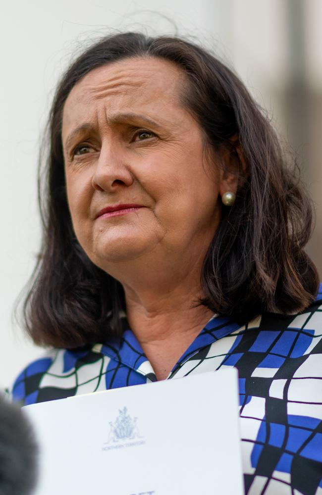 Independent MLA Robyn Lambley said it was “sad” to see two people who were pushing for the same outcomes ’end up in a petty legal dispute’. Picture: Che Chorley