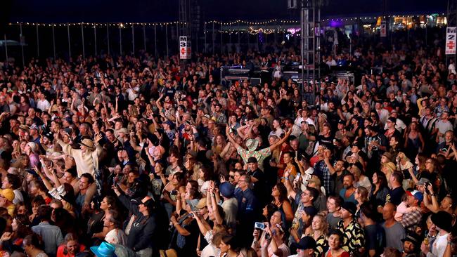 The crowd during Amy Shark’s set at Bluesfest 2022. Picture: Jane Dempster