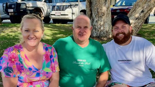 Emily Gage, John Whitchurch and Will Whitchurch spend Father's Day 2023 at Cotton Tree.