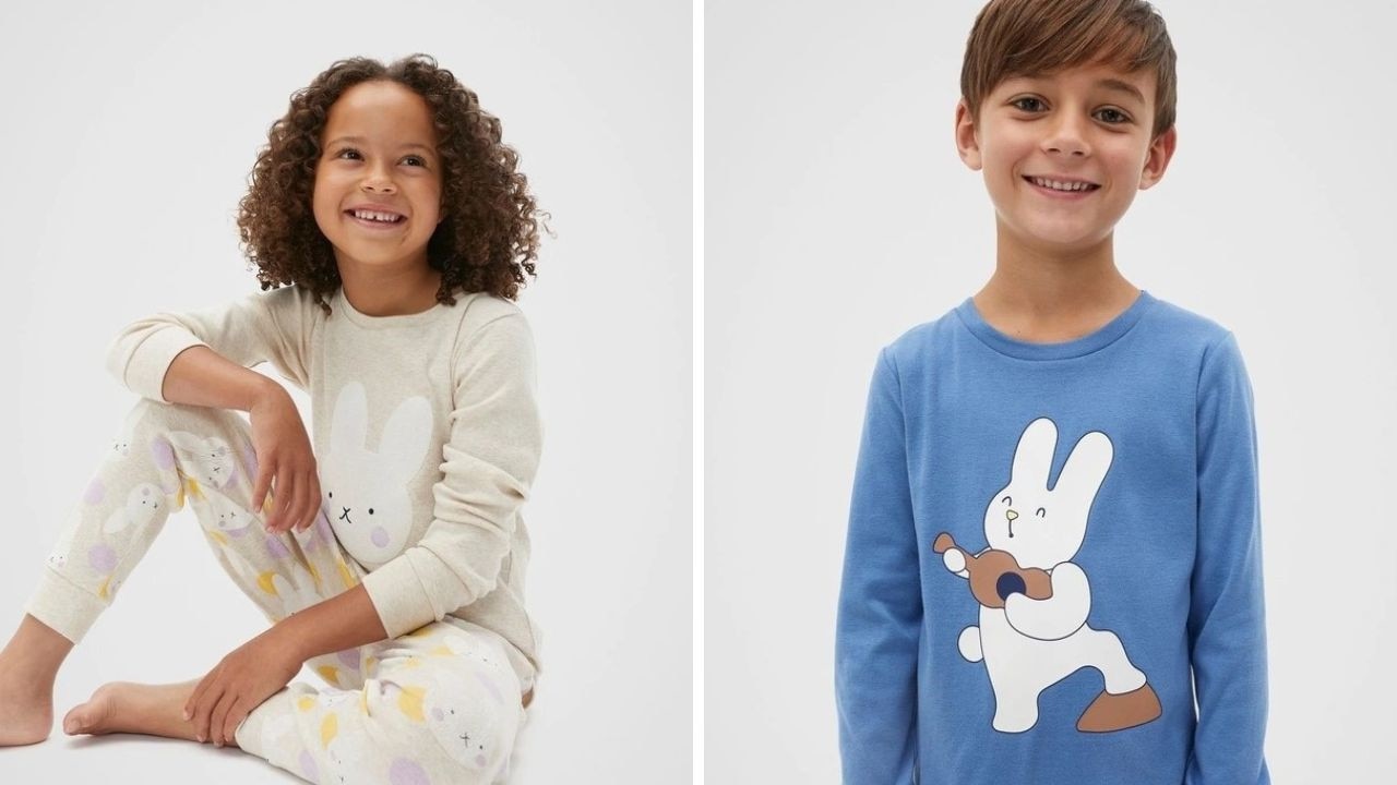 This year Seed has put out some super stylish Easter pjs, now available at Myer. Picture: Myer