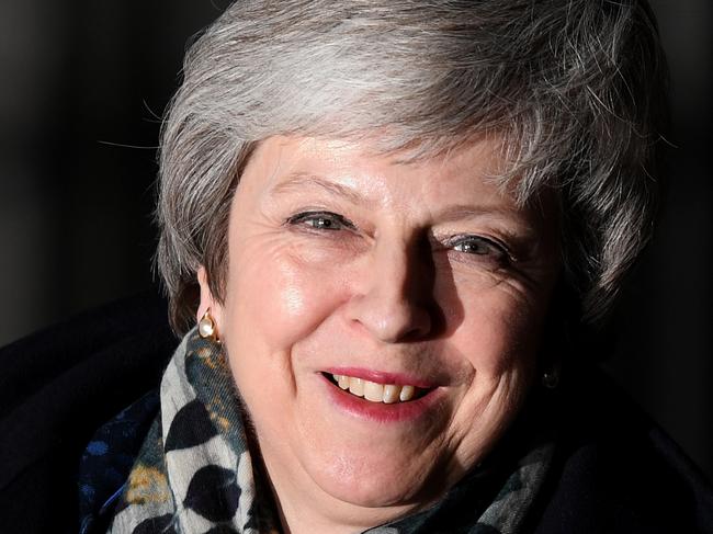 LONDON, ENGLAND - DECEMBER 12: (EDITOR'S NOTE: Alternative crop of image #1072218722) British Prime Minister Theresa May returns to Downing Street after the Confidence Vote in her leadership on December 12, 2018 in London, England. Sir Graham Brady, the chairman of the 1922 Committee, has received the necessary 48 letters (15% of the parliamentary party) from Conservative MP's that will trigger a vote of no confidence in Prime Minister Theresa May. (Photo by Leon Neal/Getty Images)