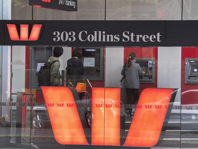 Westpac Bank signage is seen in Melbourne, Sunday, 5 May 2019. Westpac is due to deliver in financial half year results tomorrow, Monday 6 May, 2019. (AAP Image/Ellen Smith) NO ARCHIVING