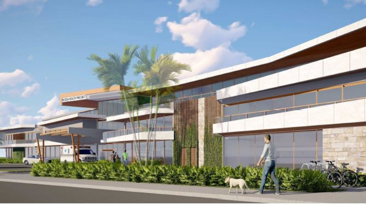 Approved designs of Noosa Health Precinct on Hofmann Dr, Noosaville.