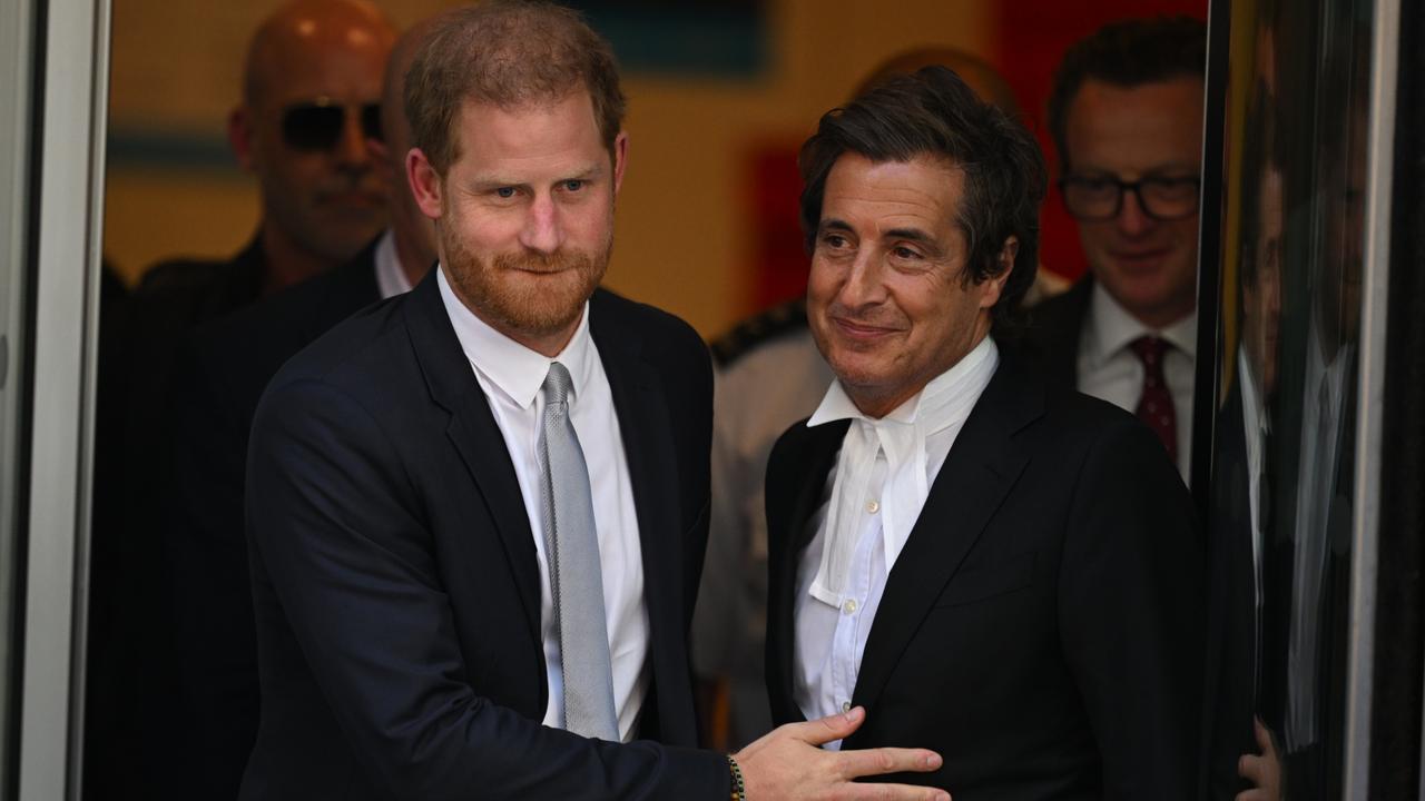 Prince Harry, pictured with barrister David Sherborne, has dominated the news cycle thanks to his blockbuster court case. Picture: Leon Neal/Getty Images