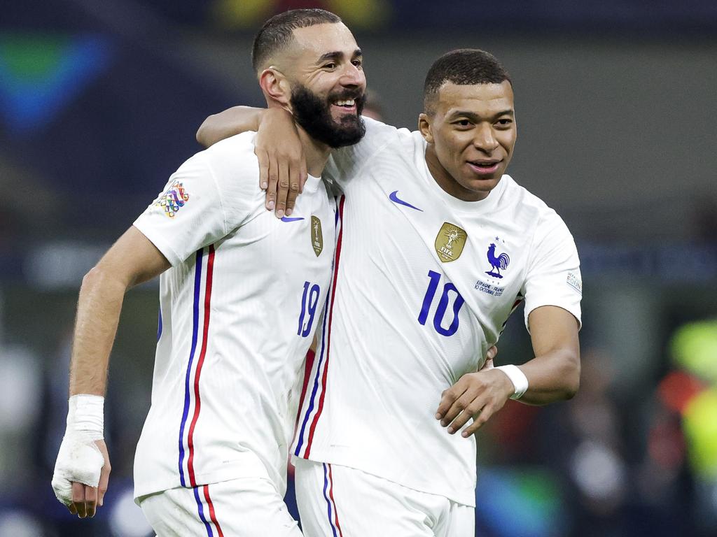 Karim Benzema and Kylian Mbappe await the Socceroos. Picture: David S. Bustamante/Soccrates/Getty Images