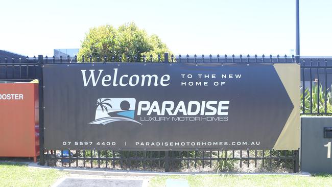 Paradise Motor Homes in Yatala is in administration. Picture: Richard Gosling