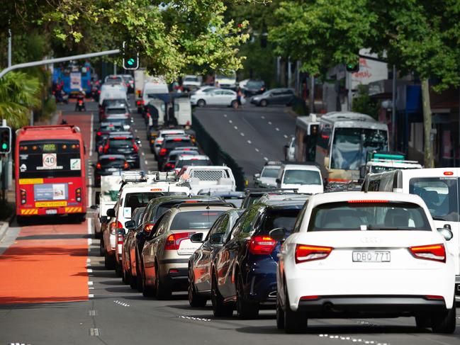 Military Rd suffers some of Sydney’s worst traffic. Picture: Monique Harmer