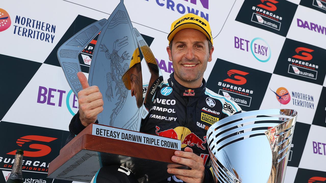 Jamie Whincup took the Darwin Triple Crown title and the Supercars title race is alive again.