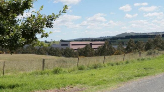 An artist’s impression of the Plasrefine Plastics Recycling Facility in Moss Vale, as seen from Beaconsfield Road looking north and west. Picture: GHD