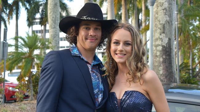 Tyrese Parter and Kara Boys at the Mackay State High School formal at the MECC, on Wednesday November 18. Picture: Zizi Averill