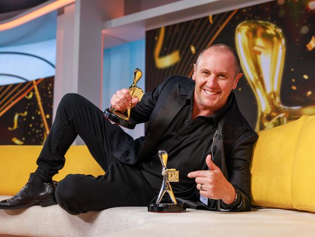 Logies winner, Larry Emdur. Picture: Justin Lloyd