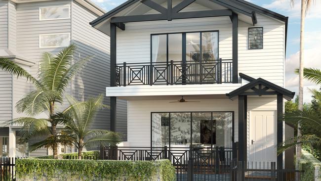 Renders of Freedom Beach Homes Rainbow Bay project by Sherpa Property Group.