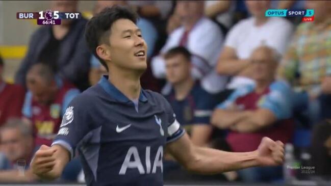 Spurs’ Son Heung-min scores a stunning hat-trick against Burnley