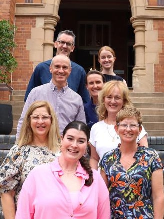 Ben Webb from Stuartholme School is in the back row, left. Pictured with his colleagues.