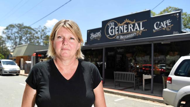 Beerburrum local Tracey Heilig remembers witnessing the scene of a horror fatal at Steve Irwin Way, then Glass House Mountains Rd, and Beerburrum Rd. Picture: Patrick Woods.