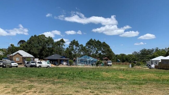 The currently vacant lot in the Clover Hill Estate in Bangalow.