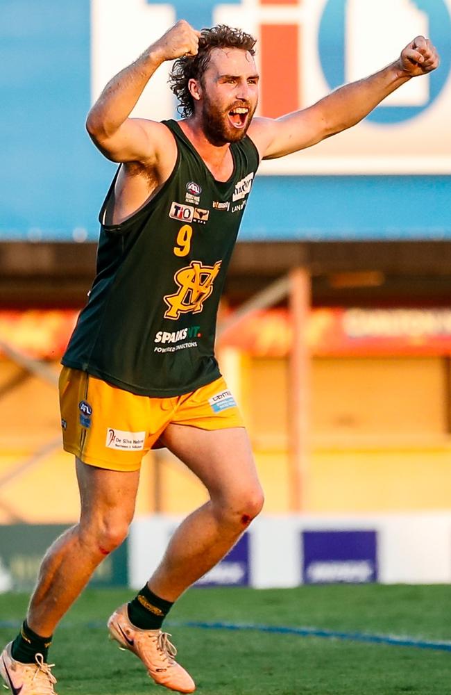 St Mary's captain Dylan Landt is a modern standout of the NTFL. Picture: Celina Whan / AFLNT Media