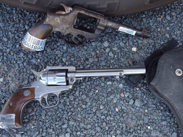 A man has been charged with alleged firearm and bio-security offences . Picture - NSW Police.