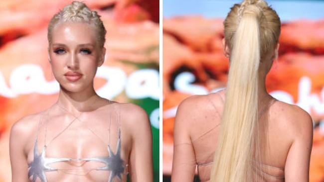 Miami Swim Week 2023: Ultra tiny bikini trend explodes on runway. Picture: Thomas Concordia/Getty Images