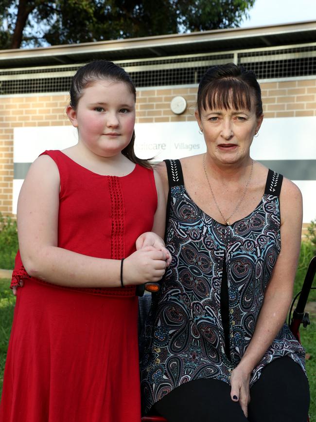 Liz Lane, with her daughter Samantha, is worried about her mother. Picture: Jonathan Ng