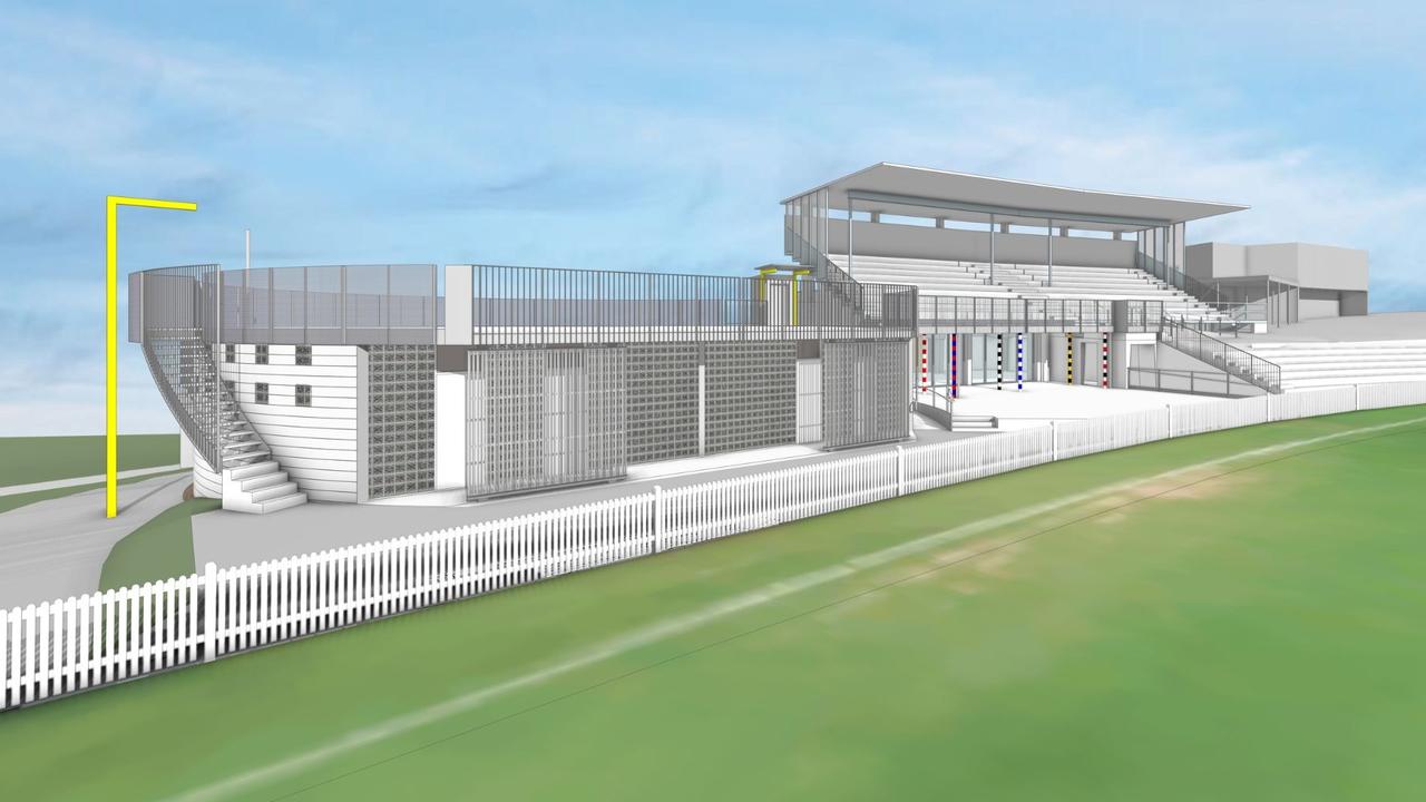 Queenborough Oval $3.8m redevelopment architect plans. Picture: Supplied