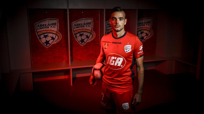 Adelaide United has re-signed winger Nikola Mileusnic on a new two-year contract. Picture: AAP/Mike Burton