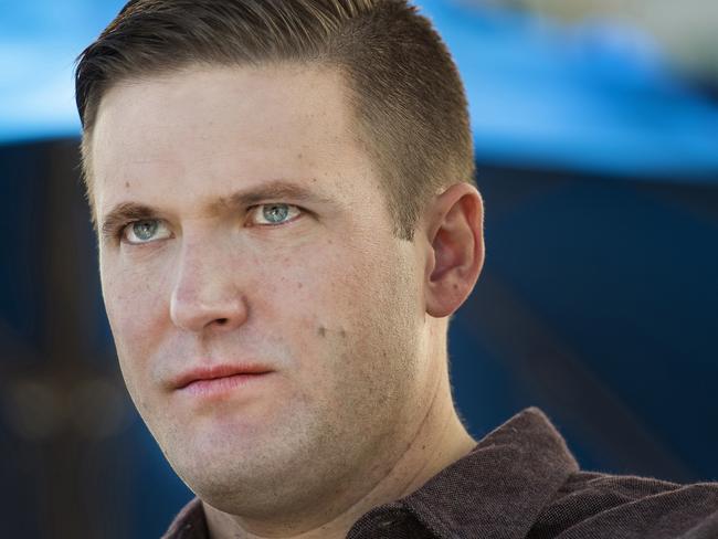 Richard Spencer, pictured here at an ‘alt-right’ conference in Washington. D.C last week. Picture: Linda Davidson/The Washington Post via AP