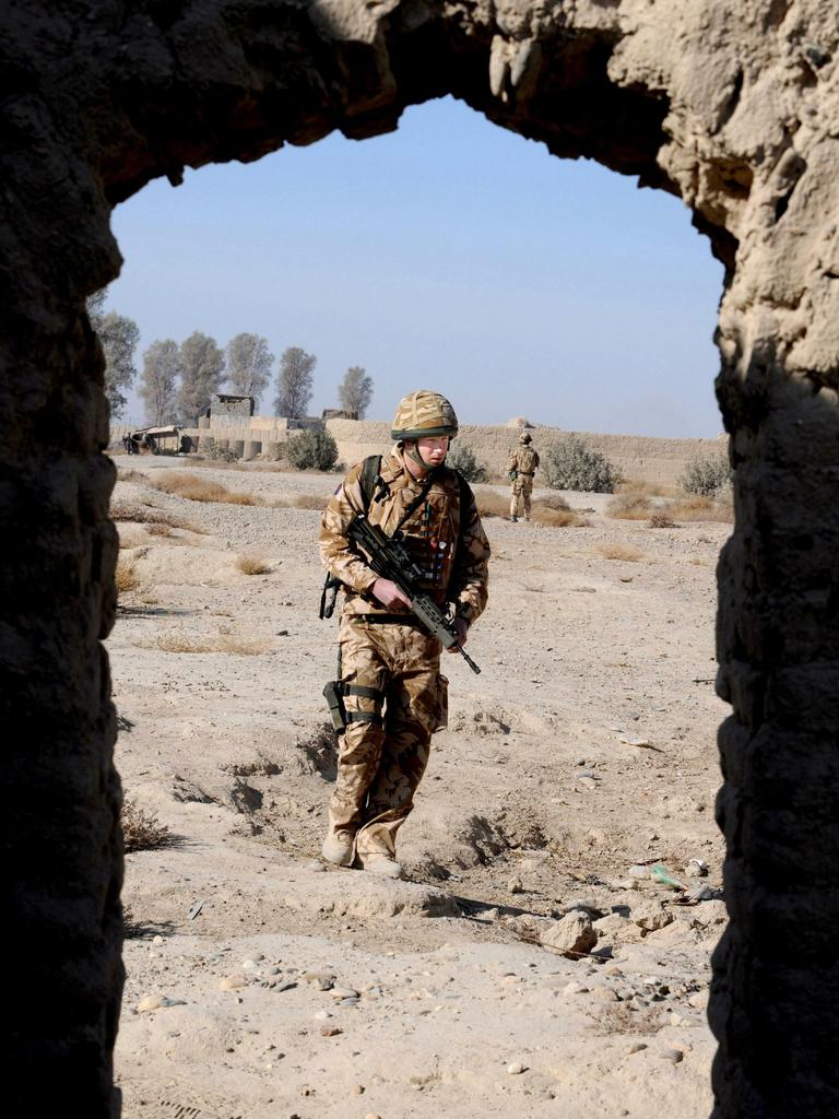 During his time in Afghanistan Harry insisted he wasn’t a hero. Picture: AFP / John Stillwell