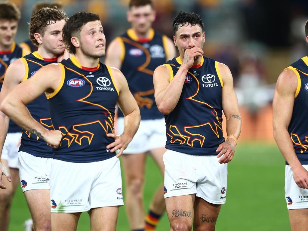 The Crows are facing a horror season. Picture: Chris Hyde/AFL Photos/via Getty Images