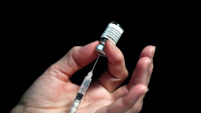 The State Government is pushing the possible manufacture of Covid-19 vaccines in Queensland. Picture: Fred TANNEAU/AFP