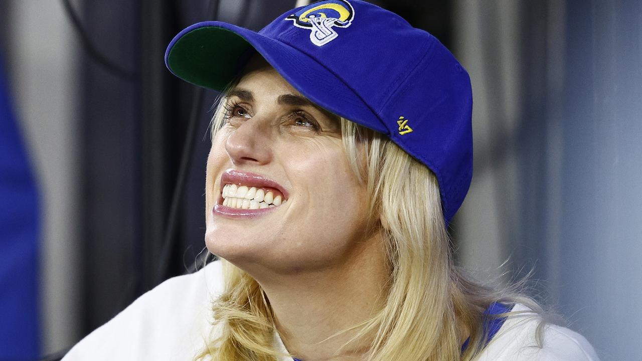 Rebel Wilson is the ultimate Rams super fan as she flaunts her signed helmet  ahead of the Super Bowl