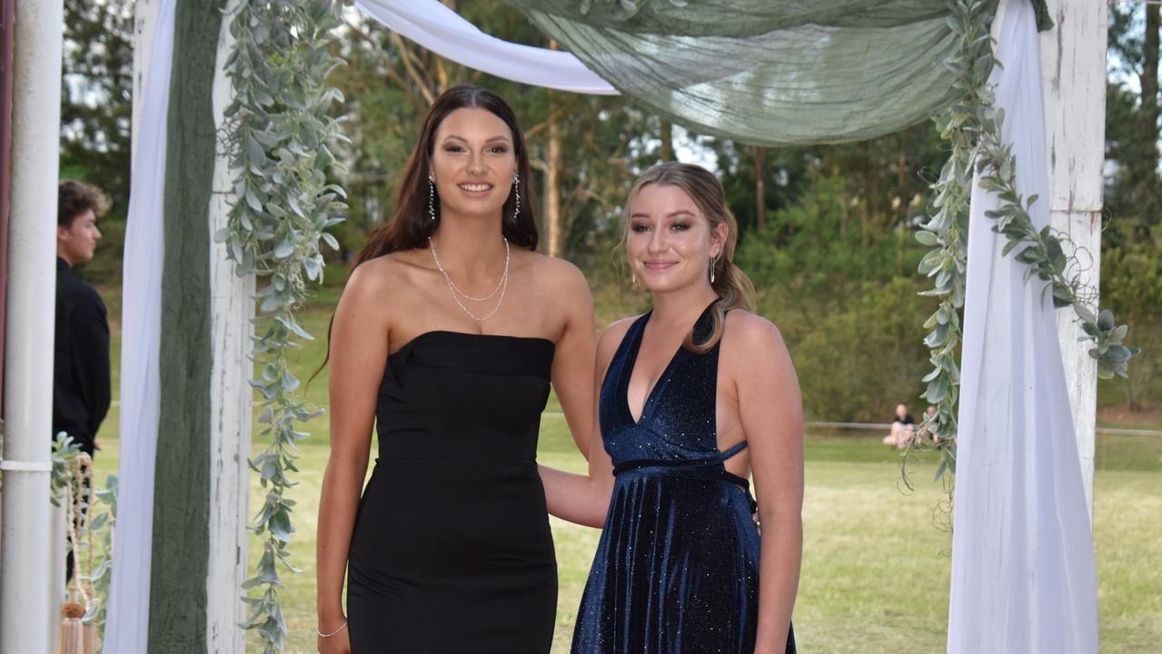 Jess Thompson and Abbey McIntyre at the Gympie State High School Formal 2022.