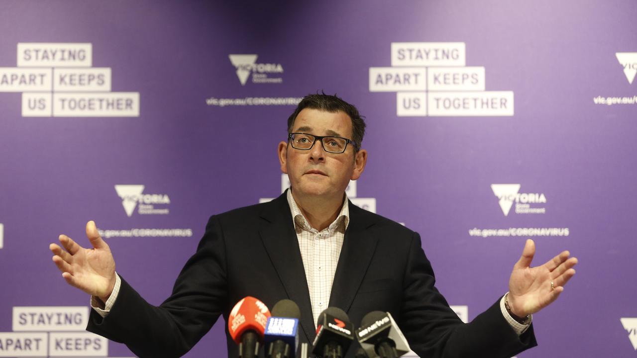 Dan Andrews has told Victorians to brace for an alarming rise in numbers before things can get better. Picture: Valeriu Campan/NCA NewsWire