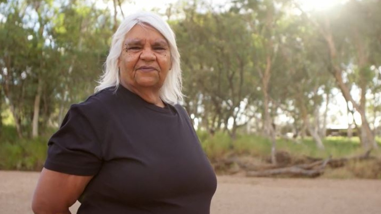 A face of the commercial is Arrernte elder Aunty Sabella Turner. Picture: Yes23